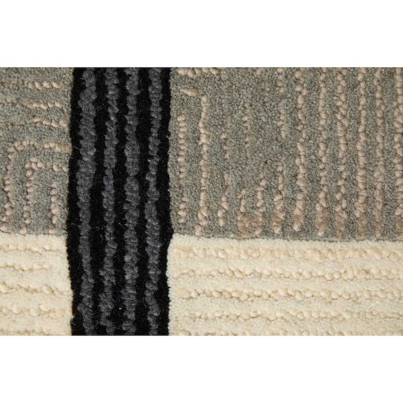 Grand Bazaar Ardon Hand Tufted Abstract Transitional Area Rug