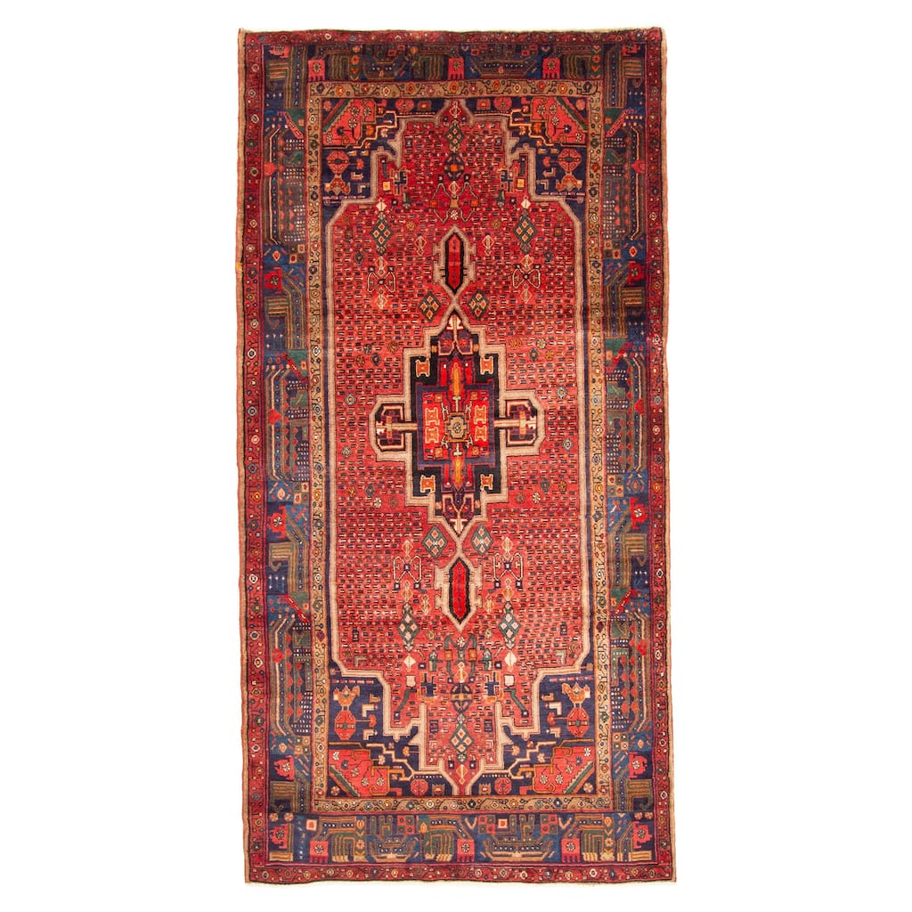 ECARPETGALLERY Hand-knotted Konya Anatolian Red Wool Rug - 5'1 x 10'4