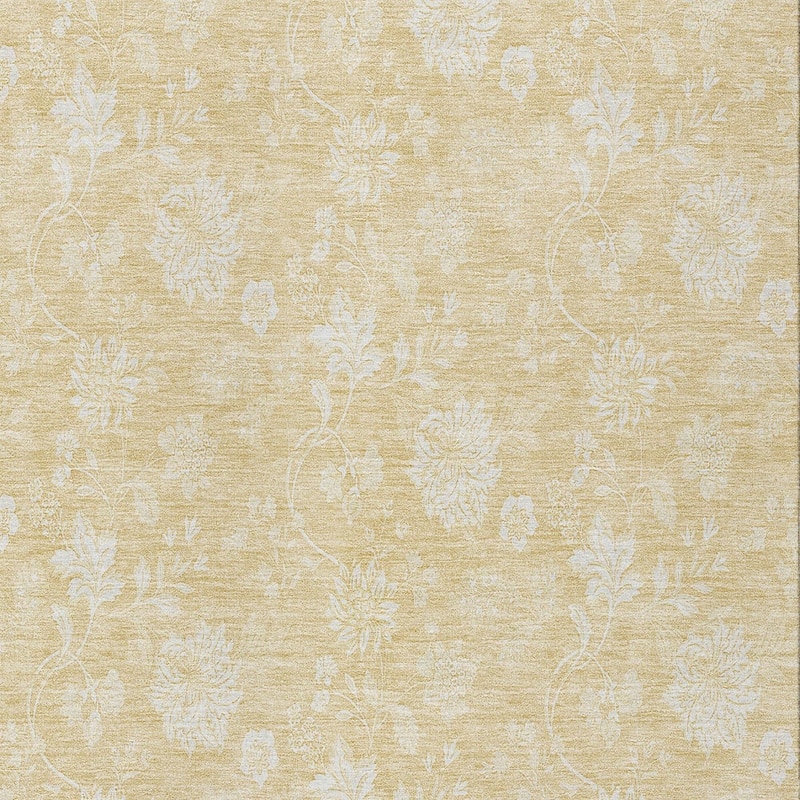 HomeRoots Floral Transitional Rectangle Outdoor Rug