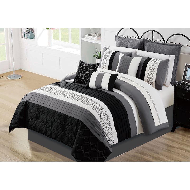 Comforter Set 7 Piece Wov King Maddox