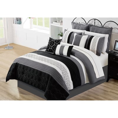 Comforter Set 7 Piece Wov King Maddox