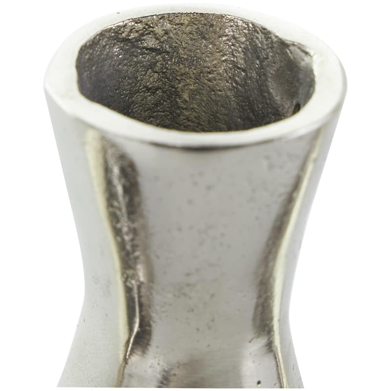 Aluminum Metal Decorative Vase with Varying Shapes - Set of 3 Gold, Silver, Black - CosmoLiving by Cosmopolitan