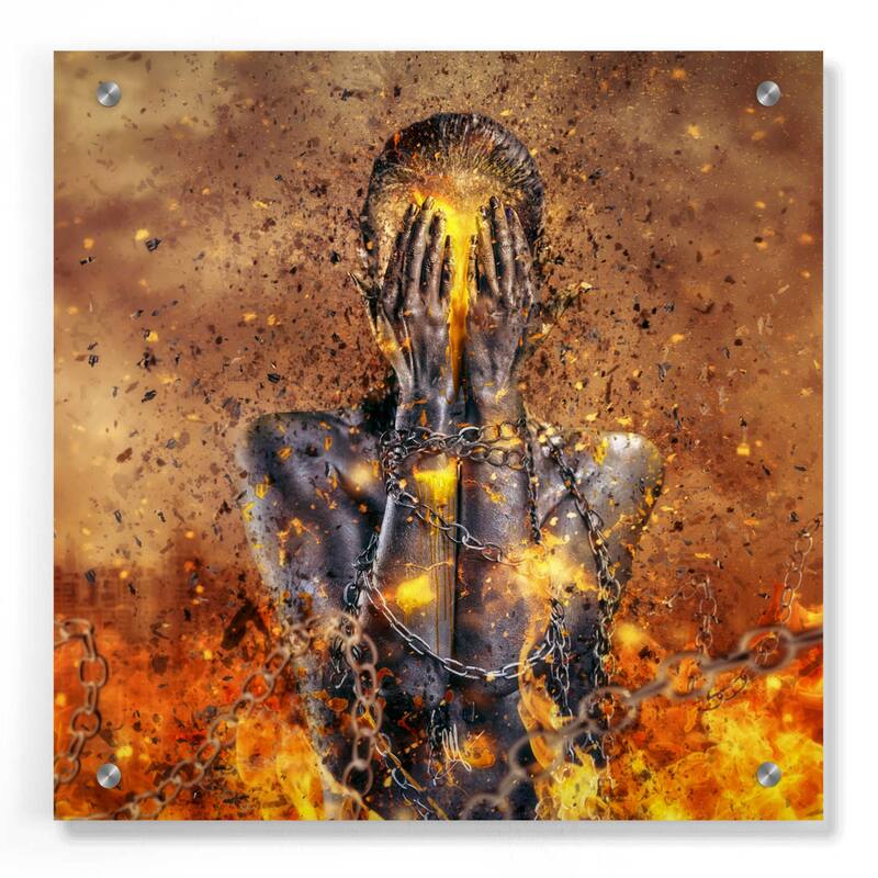 Epic Art 'Through Ashes Rise' by Mario Sanchez Nevado, Acrylic Glass Wall Art - 36x36