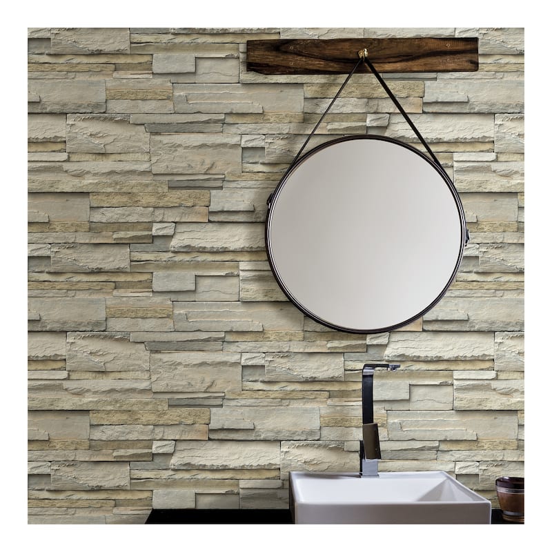 NuWallpaper Slate Peel & Stick Wallpaper - 216in x 20.5in x 0.025in