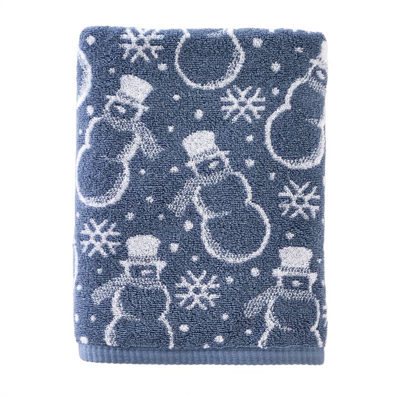 SKL Home Top Hat Snowmen Bath Towel