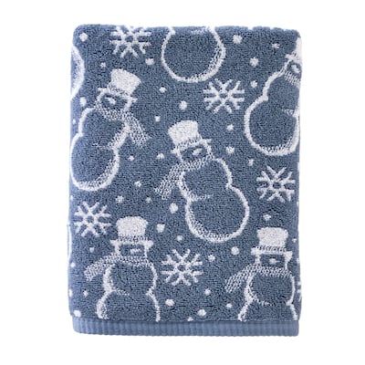 SKL Home Top Hat Snowmen Bath Towel