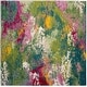 preview thumbnail 23 of 23, SAFAVIEH Watercolor Kyrto Modern Abstract Rug 6'7" Square - Green/Fuchsia - Square