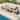 4-Piece Outdoor Furniture Sofa Set with Removable Cushion and Solid Wood Coffee Table