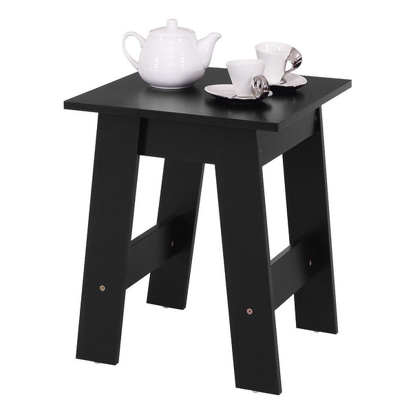 Costway Modern Wood End Table Accent Coffee Simple Design Costway Modern Wood End Table Accent Coffee Simple Design Side Desk Black