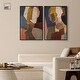 preview thumbnail 56 of 59, Contemplation Dialogue Abstract Art Set Canvas Print by Art Remedy