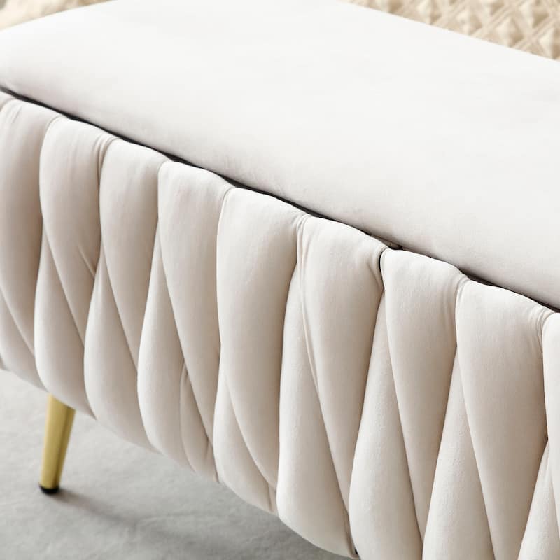 Modern Upholstered Storage Bench