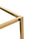 preview thumbnail 34 of 74, Upholstered Tufted Velvet Ottoman, Modern End of Bed Bench with Golden Metal Frame, Entryway Footrest Stool