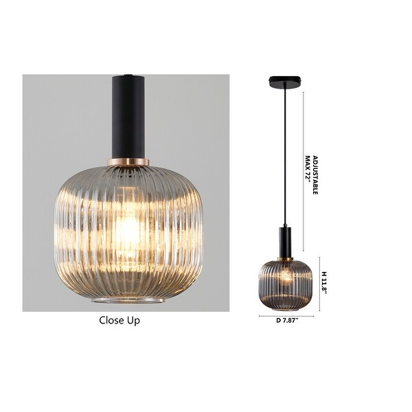 1 Light Single Pendant With A Smoke Glass Shade On Sale Bed Bath Beyond 32947313