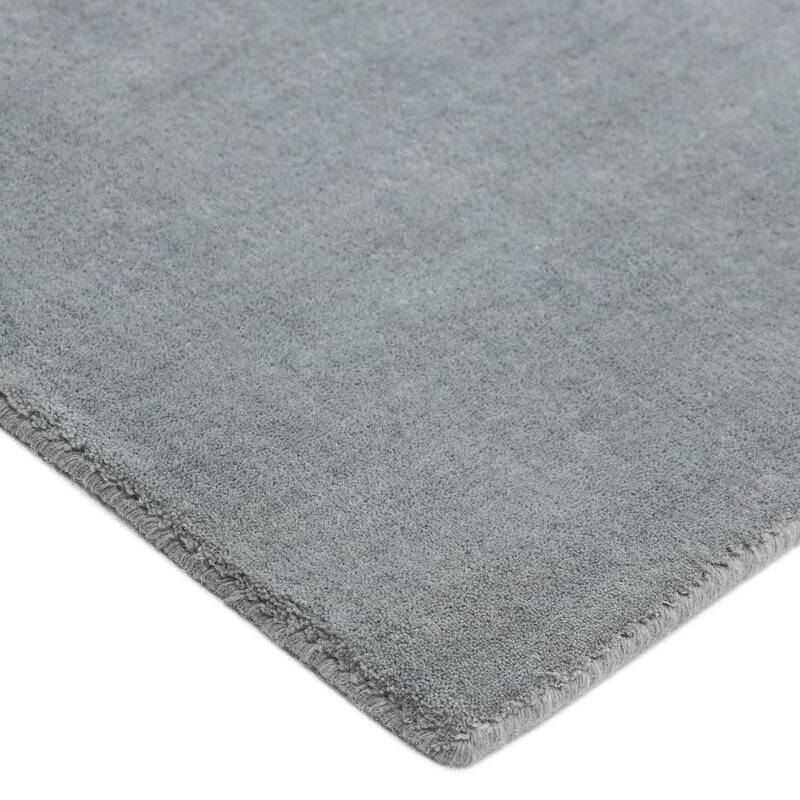 Overton Handmade Modern Contemporary Solid Area Rug