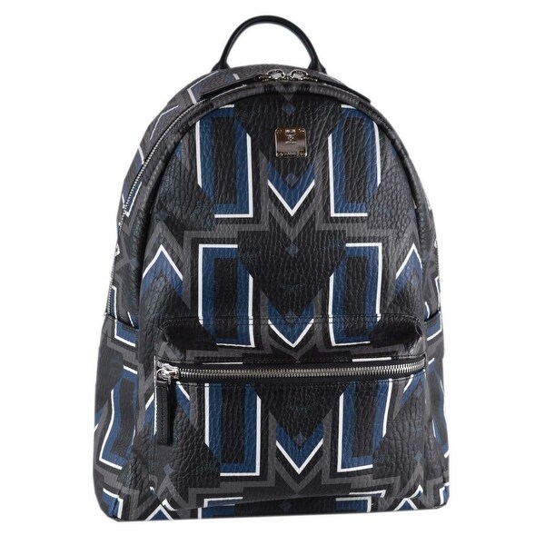 blue and black mcm bag