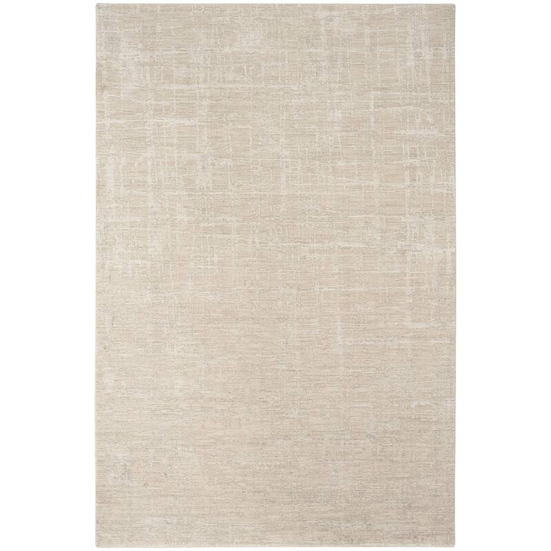 Calvin Klein CK090 Latitude Modern Elegant Indoor Rug - Ivory Beige - 5'3" x 7'6"