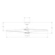 preview thumbnail 7 of 26, Zephyr Indoor and Outdoor 3-Blade Smart Ceiling Fan 52in with 3000K LED Light Kit and Remote Control with Wall Cradle