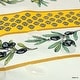 preview thumbnail 8 of 22, Wipeable Tablecloth Spill Resistant French Fleur Oliviers Collection 60 x 136 in - Yellow