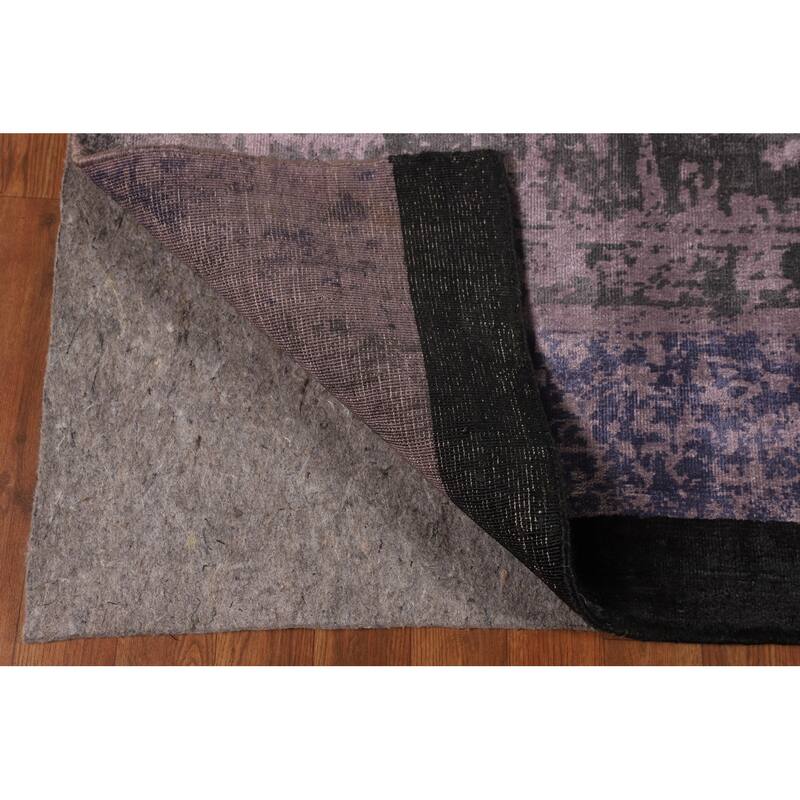 Contemporary Abstract Area Rug Handmade Modern Wool Carpet - 6'10" X 9'10"