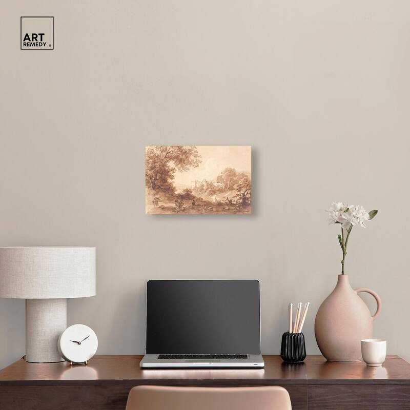 Carew Castle Canvas by Art Remedy, Gallery Wrapped