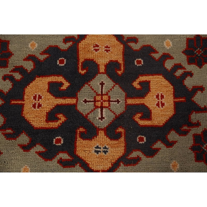 Palace Size Red Viss Indian Large Rug Handmade Wool Carpet - 12'2"x 17'9"