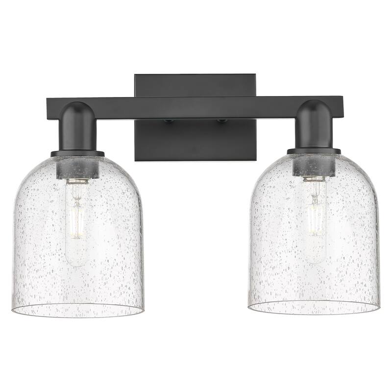 Innovations Lighting 716-2W-12-17 Bella Vanity Bella 2 Light 17" Wide - Matte Black / Seedy