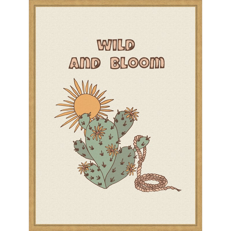 Wild a Bloom by Olena Kovalova Framed Canvas Wall Art Print