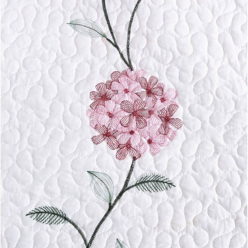 Carnation Embroidered Sham