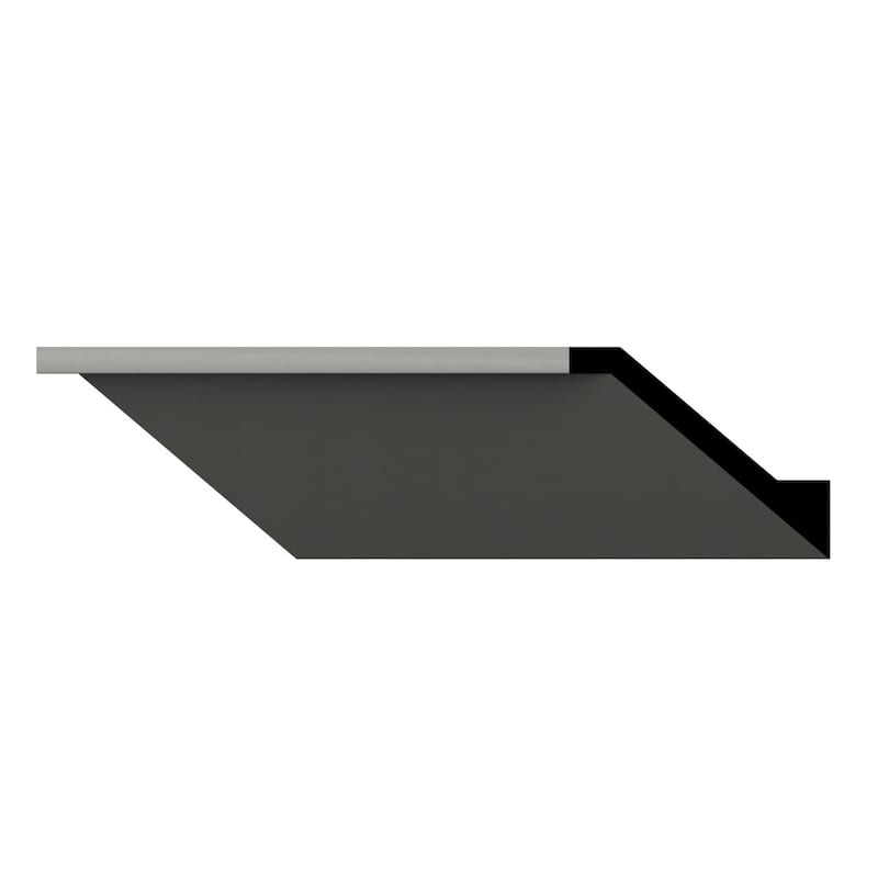 3 1/8"H x 4"P x 5"F x 94 1/2"L Cleo Crown Moulding - 1-Pack