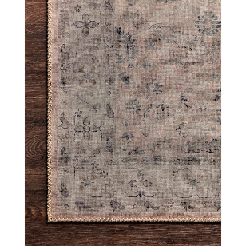Alexander Home Venetian Printed Floral Distressed Rug