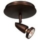 preview thumbnail 1 of 0, Access Lighting Mirage - 1-Light Spotlight Flush Mount - Bronze Finish
