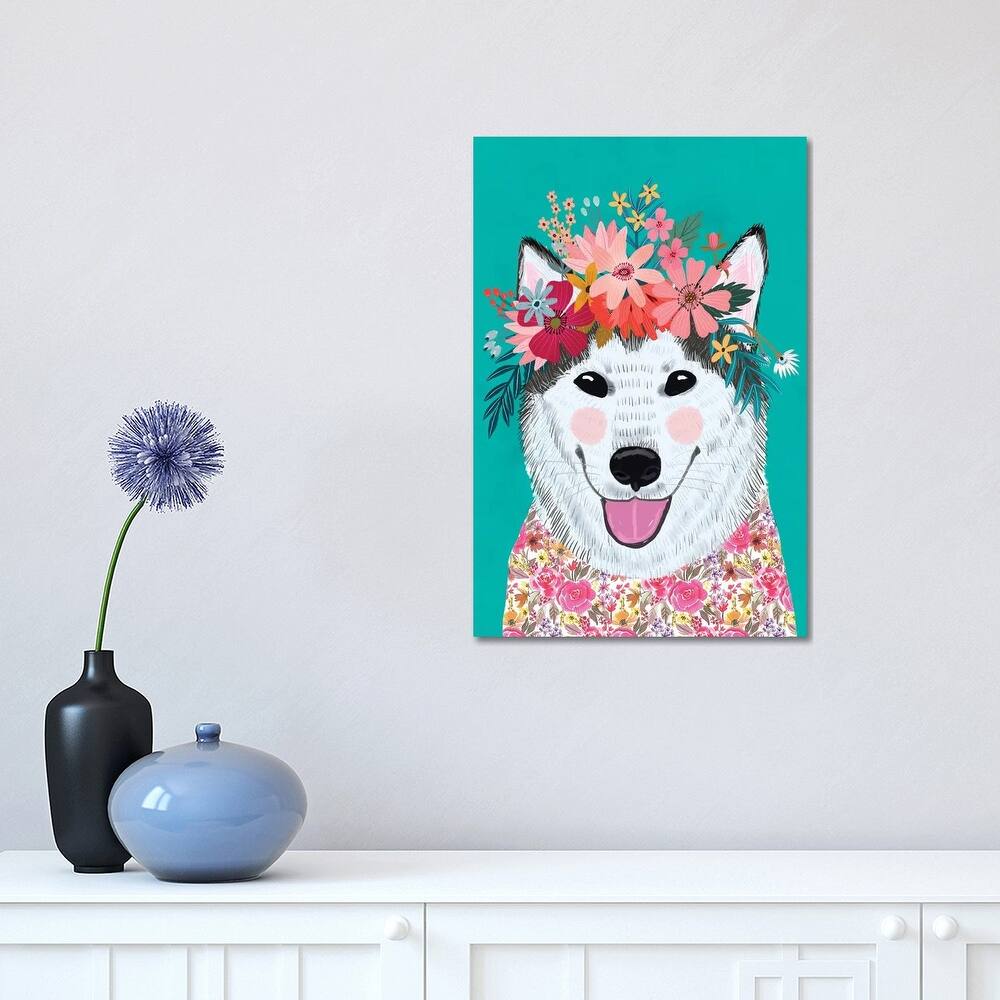 iCanvas "Husky" by Mia Charro Canvas Print