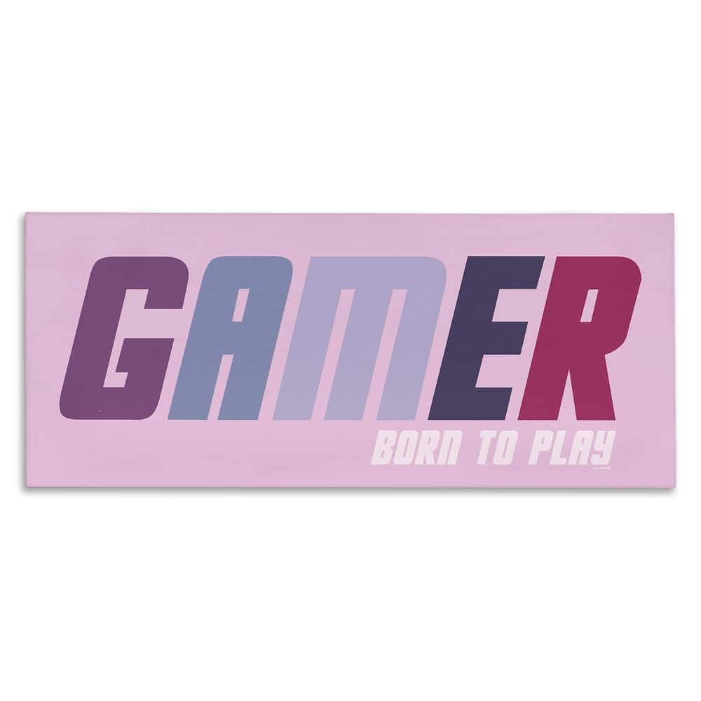 Stupell Gamer Born To Play Canvas Wall Art Design By Yass Naffas Designs