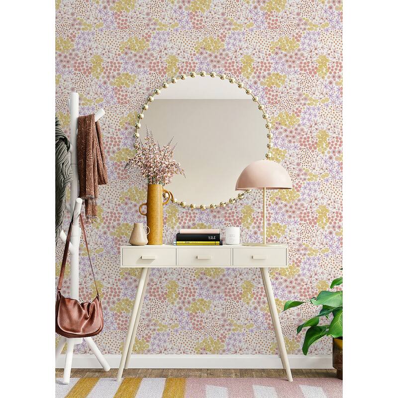 NuWallpaper Floral Bunch Multi Warm Peel & Stick Wallpaper