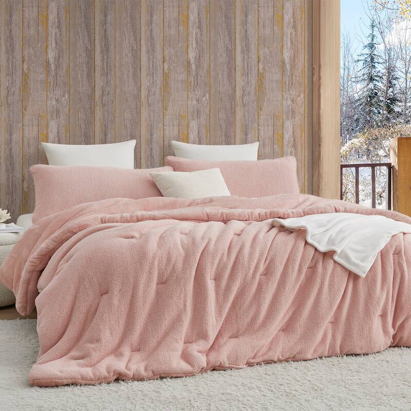 Cardigan Knit - Coma Inducer® Oversized Comforter Set - Soft Pink - Oversized Queen