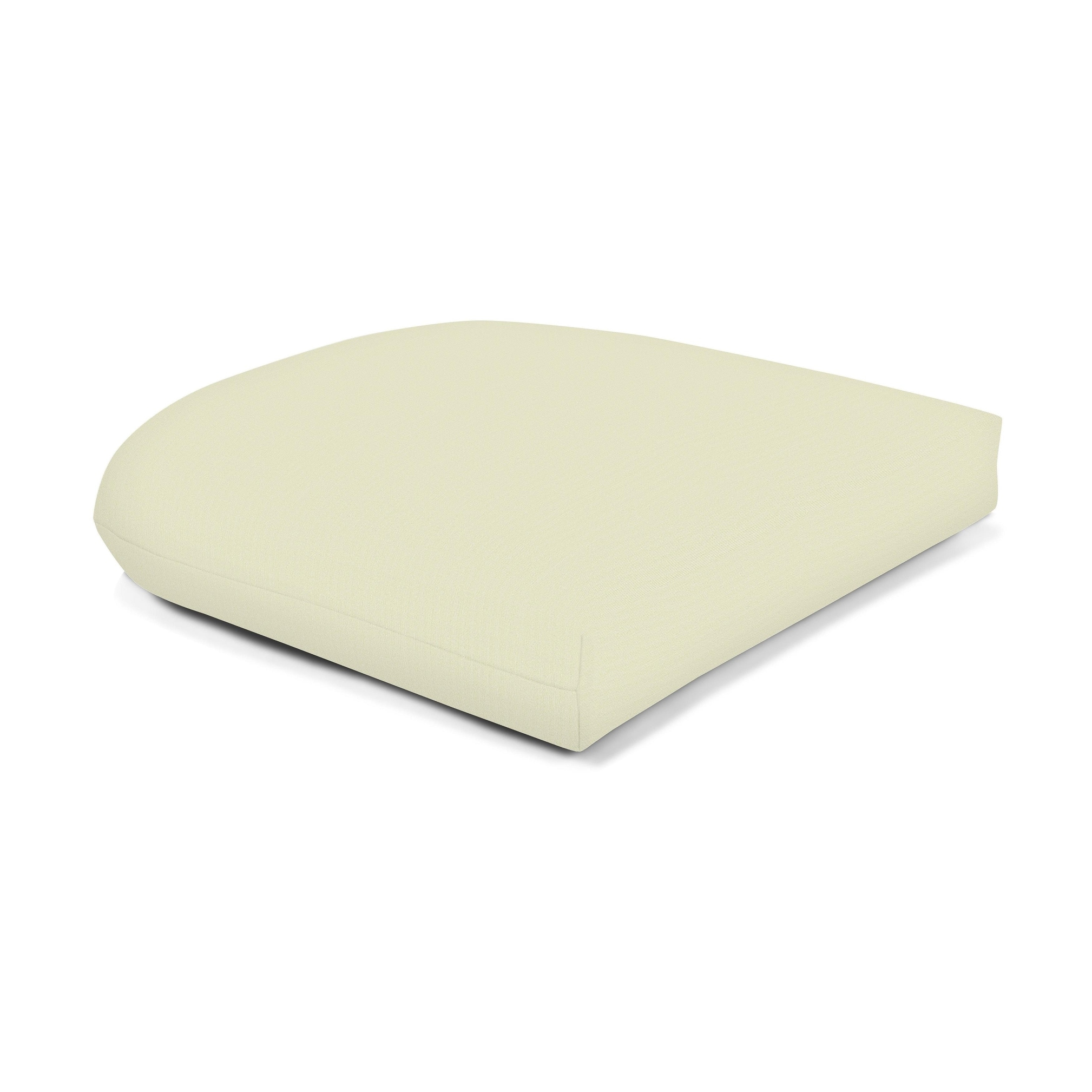 Sunbrella 18 x 18 solid fabric curved back seat cushion On Sale