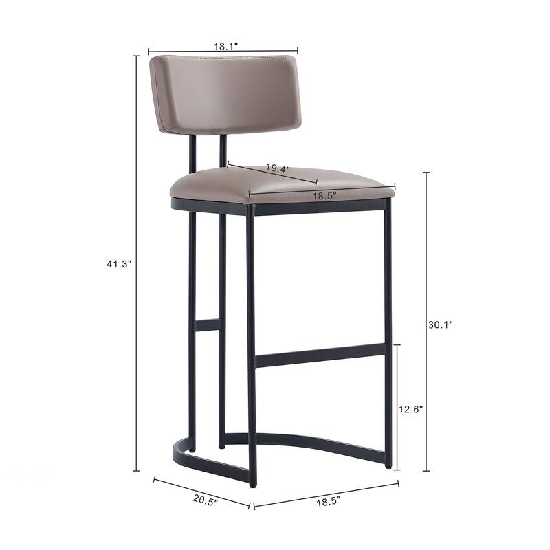 Manhattan Comfort Juno Metal Barstool