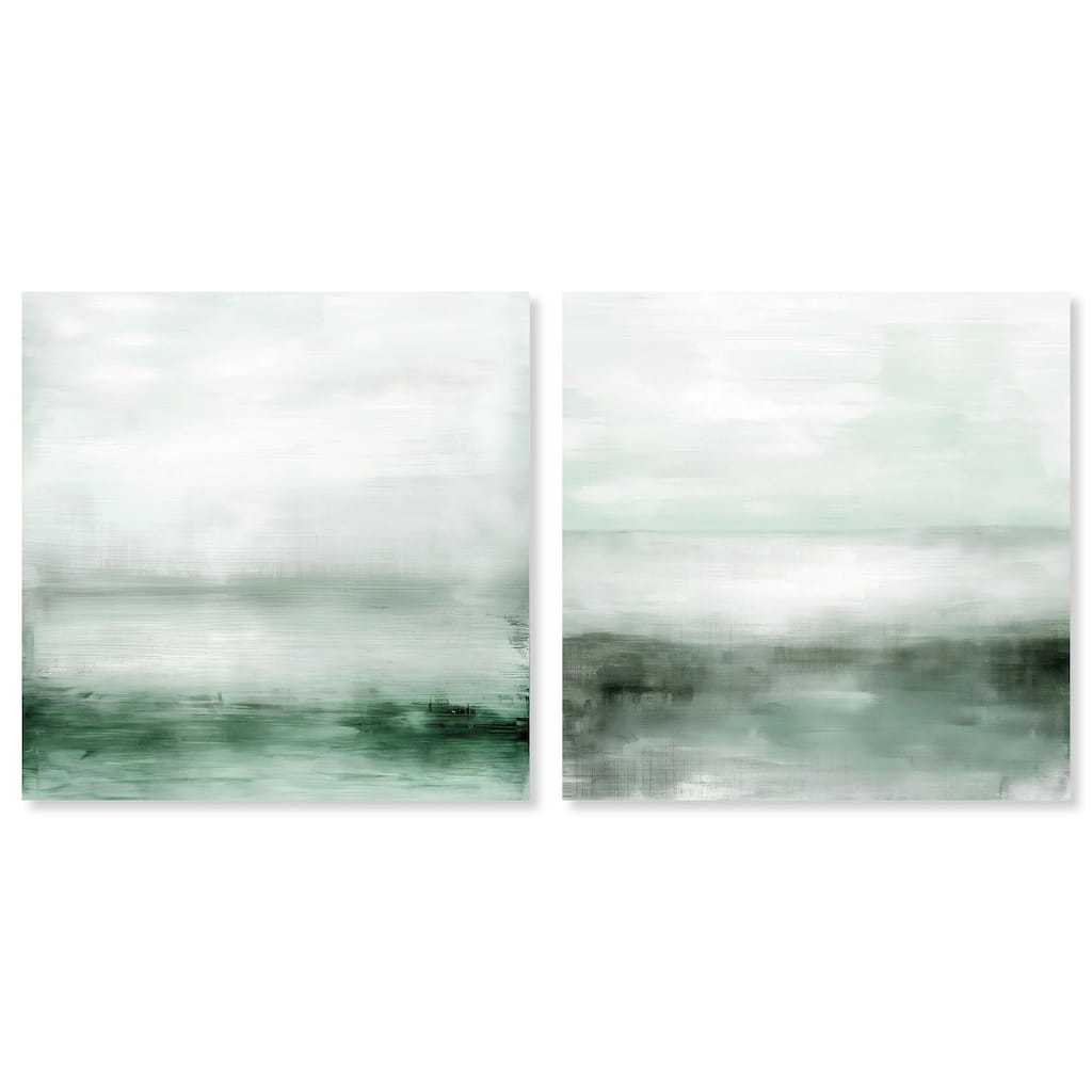 Mirrored Glow Set Canvas Set of 2 by Art Remedy, Gallery Wrapped