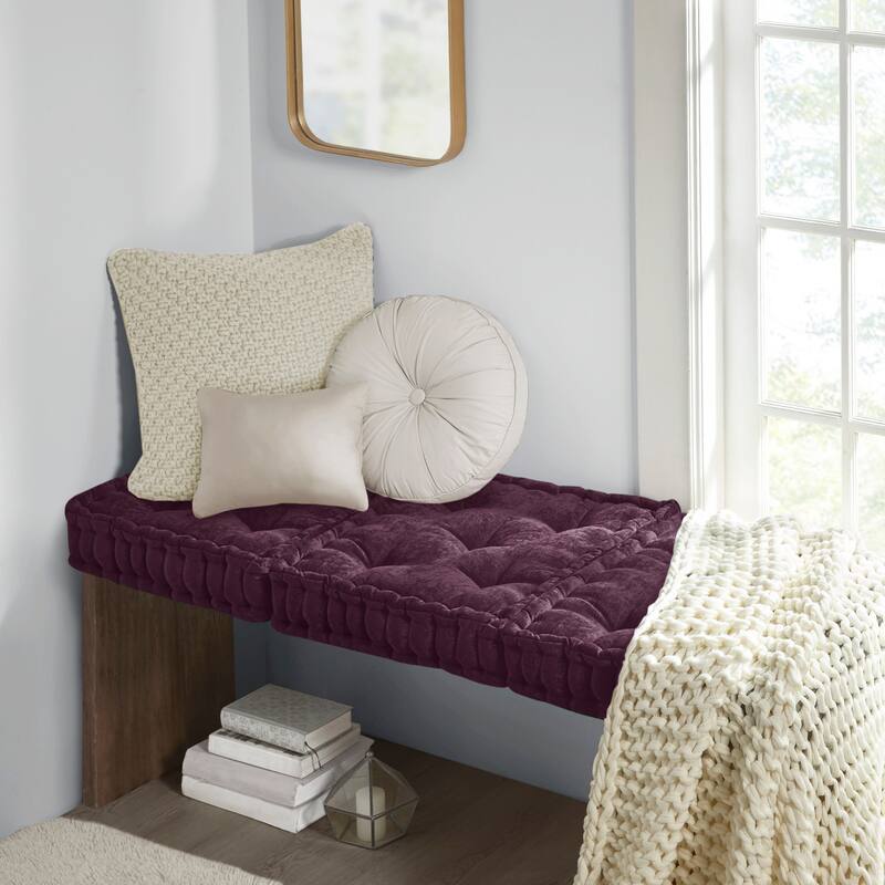 Intelligent Designs Charvi Chenille Square Floor Pillow