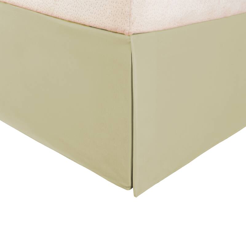 Superior Solid Microfiber Wrinkle-Resistant 15-inch Drop Bedskirt