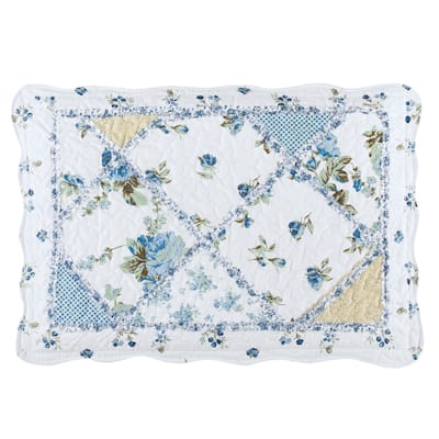 Layla Trellis Design Scalloped Edge Pillow Sham