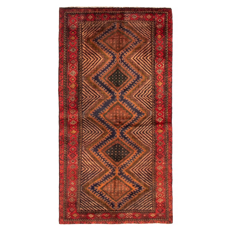 Teimani Brown Rug 3'5" x 6'8" - 3'5 x 6'8 - Brown - 3'5 x 6'8