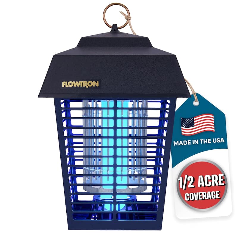 Flowtron Bug Zapper, Mosquito Zapper with 1 Acre of Coverage, Bulb & 5600V Killing Grid