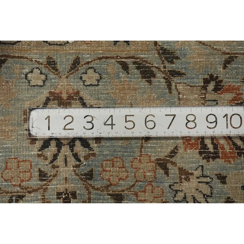 Vegetable Dye Sultanabad Persian Area Antique Rug Handmade Wool Carpet - 9'6" x 12'8"