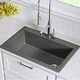 preview thumbnail 2 of 16, KRAUS Forteza Granite 33 inch Undermount Drop-in Kitchen Sink