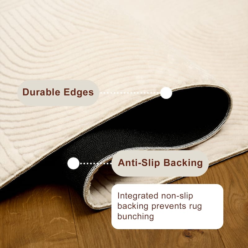 ECARPETGALLERY Elion Modern Machine Washable Area Rug