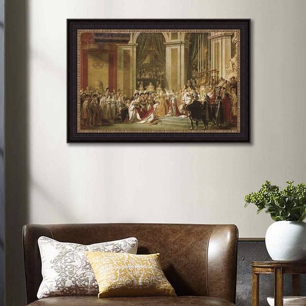 The Consecration Of The Emperor Napoleon And The Coronation Of The Empress Josephine By Pop By David Black Frame Painting 30x20 Overstock 32101744
