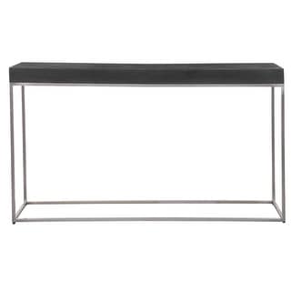 Uttermost 24974 Jase Console Table - Black / Brushed Nickel (Black / Brushed Nickel)