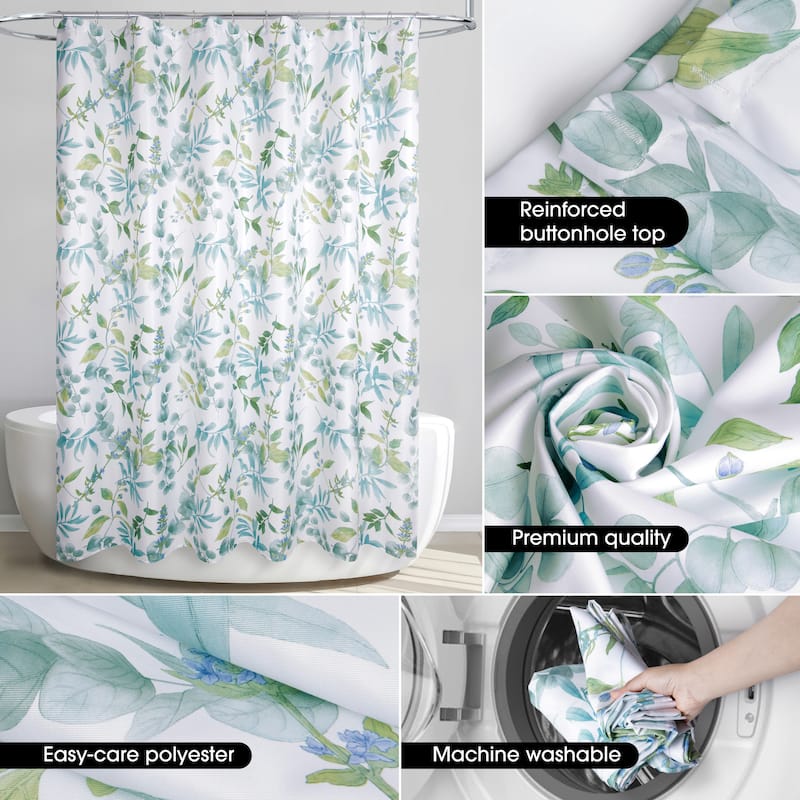 Watercolor Twigs Shower Curtain
