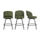 preview thumbnail 28 of 61, Swivel Bar Stools Set Of 2/3/4, Metal Bar Stools, Modern Upholstered Bar Stools For Kitchen Island - 20.3"W X 20.3"D X 39"H